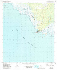 Horseshoe Beach Florida Historical topographic map, 1:24000 scale, 7.5 X 7.5 Minute, Year 1954