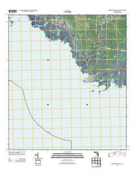 Horseshoe Beach Florida Historical topographic map, 1:24000 scale, 7.5 X 7.5 Minute, Year 2012