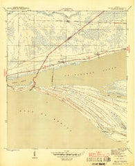 Indian Pass Florida Historical topographic map, 1:31680 scale, 7.5 X 7.5 Minute, Year 1945