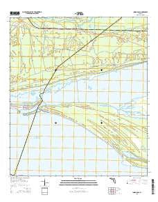Indian Pass Florida Current topographic map, 1:24000 scale, 7.5 X 7.5 Minute, Year 2015