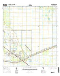 Indiantown Florida Current topographic map, 1:24000 scale, 7.5 X 7.5 Minute, Year 2015