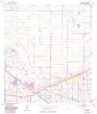 Indiantown Florida Historical topographic map, 1:24000 scale, 7.5 X 7.5 Minute, Year 1953