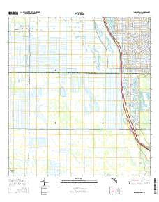 Indiantown NW Florida Current topographic map, 1:24000 scale, 7.5 X 7.5 Minute, Year 2015