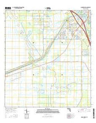 Indiantown SE Florida Current topographic map, 1:24000 scale, 7.5 X 7.5 Minute, Year 2015