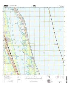 Indrio Florida Current topographic map, 1:24000 scale, 7.5 X 7.5 Minute, Year 2015