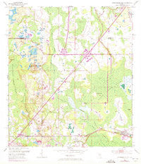 Intercession City Florida Historical topographic map, 1:24000 scale, 7.5 X 7.5 Minute, Year 1953