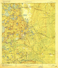 Interlachen Florida Historical topographic map, 1:62500 scale, 15 X 15 Minute, Year 1916