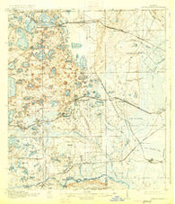 Interlachen Florida Historical topographic map, 1:62500 scale, 15 X 15 Minute, Year 1916