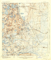 Interlachen Florida Historical topographic map, 1:62500 scale, 15 X 15 Minute, Year 1916