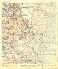Interlachen Florida Historical topographic map, 1:62500 scale, 15 X 15 Minute, Year 1916