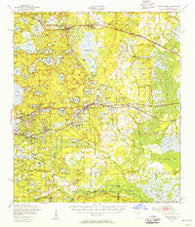 Interlachen Florida Historical topographic map, 1:62500 scale, 15 X 15 Minute, Year 1949