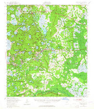 Interlachen Florida Historical topographic map, 1:62500 scale, 15 X 15 Minute, Year 1949