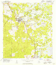 Inverness Florida Historical topographic map, 1:24000 scale, 7.5 X 7.5 Minute, Year 1954
