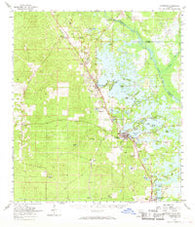 Inverness Florida Historical topographic map, 1:62500 scale, 15 X 15 Minute, Year 1954