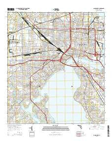 Jacksonville Florida Current topographic map, 1:24000 scale, 7.5 X 7.5 Minute, Year 2015