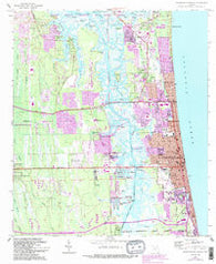 Jacksonville Beach Florida Historical topographic map, 1:24000 scale, 7.5 X 7.5 Minute, Year 1964