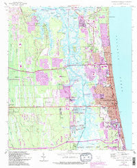 Jacksonville Beach Florida Historical topographic map, 1:24000 scale, 7.5 X 7.5 Minute, Year 1964