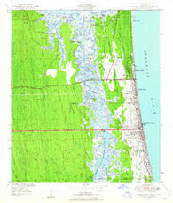 Jacksonville Beach Florida Historical topographic map, 1:24000 scale, 7.5 X 7.5 Minute, Year 1948