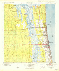 Jacksonville Beach Florida Historical topographic map, 1:24000 scale, 7.5 X 7.5 Minute, Year 1949