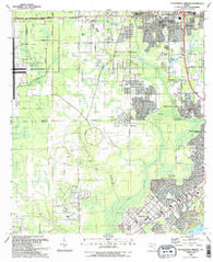 Jacksonville Heights Florida Historical topographic map, 1:24000 scale, 7.5 X 7.5 Minute, Year 1993