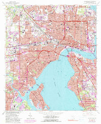 Jacksonville Florida Historical topographic map, 1:24000 scale, 7.5 X 7.5 Minute, Year 1964