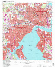 Jacksonville Florida Historical topographic map, 1:24000 scale, 7.5 X 7.5 Minute, Year 1994
