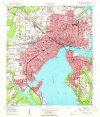 Jacksonville Florida Historical topographic map, 1:24000 scale, 7.5 X 7.5 Minute, Year 1950