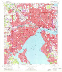 Jacksonville Florida Historical topographic map, 1:24000 scale, 7.5 X 7.5 Minute, Year 1964
