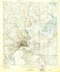 Jacksonville Florida Historical topographic map, 1:62500 scale, 15 X 15 Minute, Year 1918