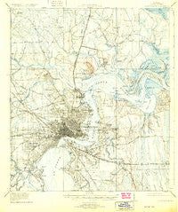 Jacksonville Florida Historical topographic map, 1:62500 scale, 15 X 15 Minute, Year 1918