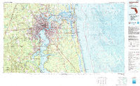Jacksonville Florida Historical topographic map, 1:100000 scale, 30 X 60 Minute, Year 1977