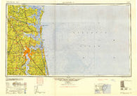Jacksonville Florida Historical topographic map, 1:250000 scale, 1 X 2 Degree, Year 1948