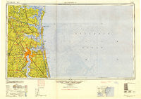 Jacksonville Florida Historical topographic map, 1:250000 scale, 1 X 2 Degree, Year 1948