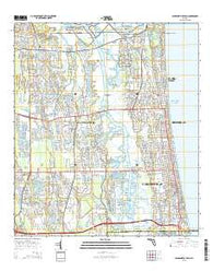 Jacksonville Beach Florida Current topographic map, 1:24000 scale, 7.5 X 7.5 Minute, Year 2015