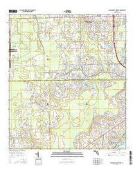 Jacksonville Heights Florida Current topographic map, 1:24000 scale, 7.5 X 7.5 Minute, Year 2015