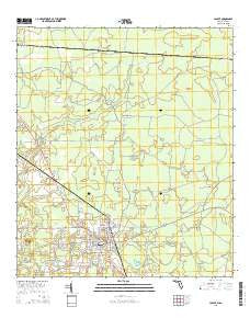 Jasper Florida Current topographic map, 1:24000 scale, 7.5 X 7.5 Minute, Year 2015