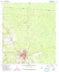 Jasper Florida Historical topographic map, 1:24000 scale, 7.5 X 7.5 Minute, Year 1955