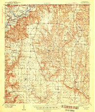 Jay Florida Historical topographic map, 1:62500 scale, 15 X 15 Minute, Year 1943