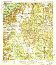 Jay Florida Historical topographic map, 1:62500 scale, 15 X 15 Minute, Year 1943