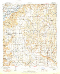 Jay Florida Historical topographic map, 1:62500 scale, 15 X 15 Minute, Year 1943