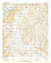 Jay Florida Historical topographic map, 1:62500 scale, 15 X 15 Minute, Year 1943