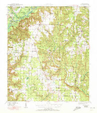 Jay Florida Historical topographic map, 1:62500 scale, 15 X 15 Minute, Year 1943