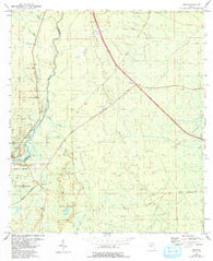 Jena Florida Historical topographic map, 1:24000 scale, 7.5 X 7.5 Minute, Year 1954