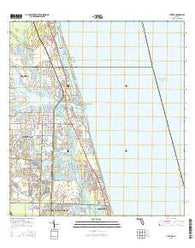 Jupiter Florida Current topographic map, 1:24000 scale, 7.5 X 7.5 Minute, Year 2015