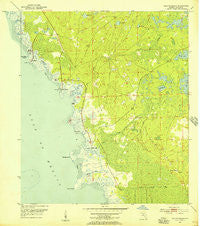 Keaton Beach Florida Historical topographic map, 1:24000 scale, 7.5 X 7.5 Minute, Year 1954