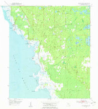 Keaton Beach Florida Historical topographic map, 1:24000 scale, 7.5 X 7.5 Minute, Year 1954