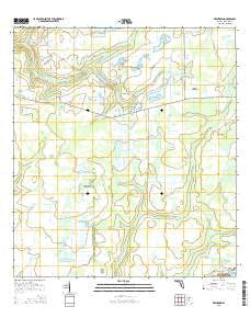 Keentown Florida Current topographic map, 1:24000 scale, 7.5 X 7.5 Minute, Year 2015