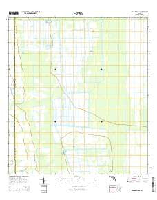 Kenansville NE Florida Current topographic map, 1:24000 scale, 7.5 X 7.5 Minute, Year 2015