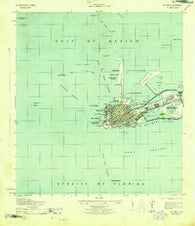 Key West Florida Historical topographic map, 1:25000 scale, 7.5 X 7.5 Minute, Year 1943