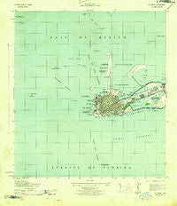 Key West Florida Historical topographic map, 1:25000 scale, 7.5 X 7.5 Minute, Year 1943